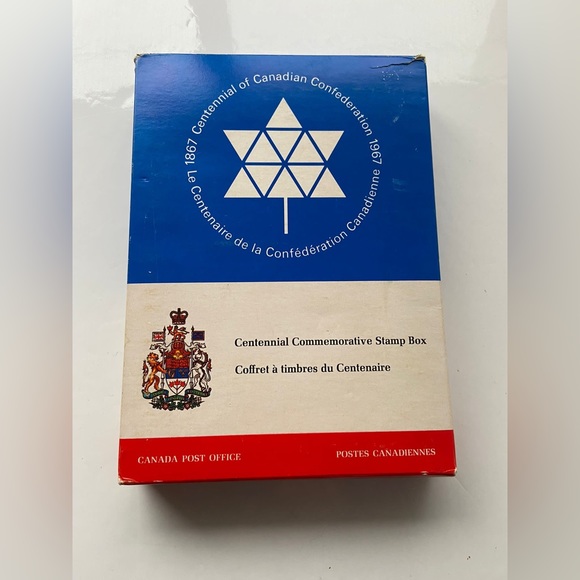 Canadian Confederation 1867 1967 Centennial Commemorative Stamp Box - Picture 5 of 7